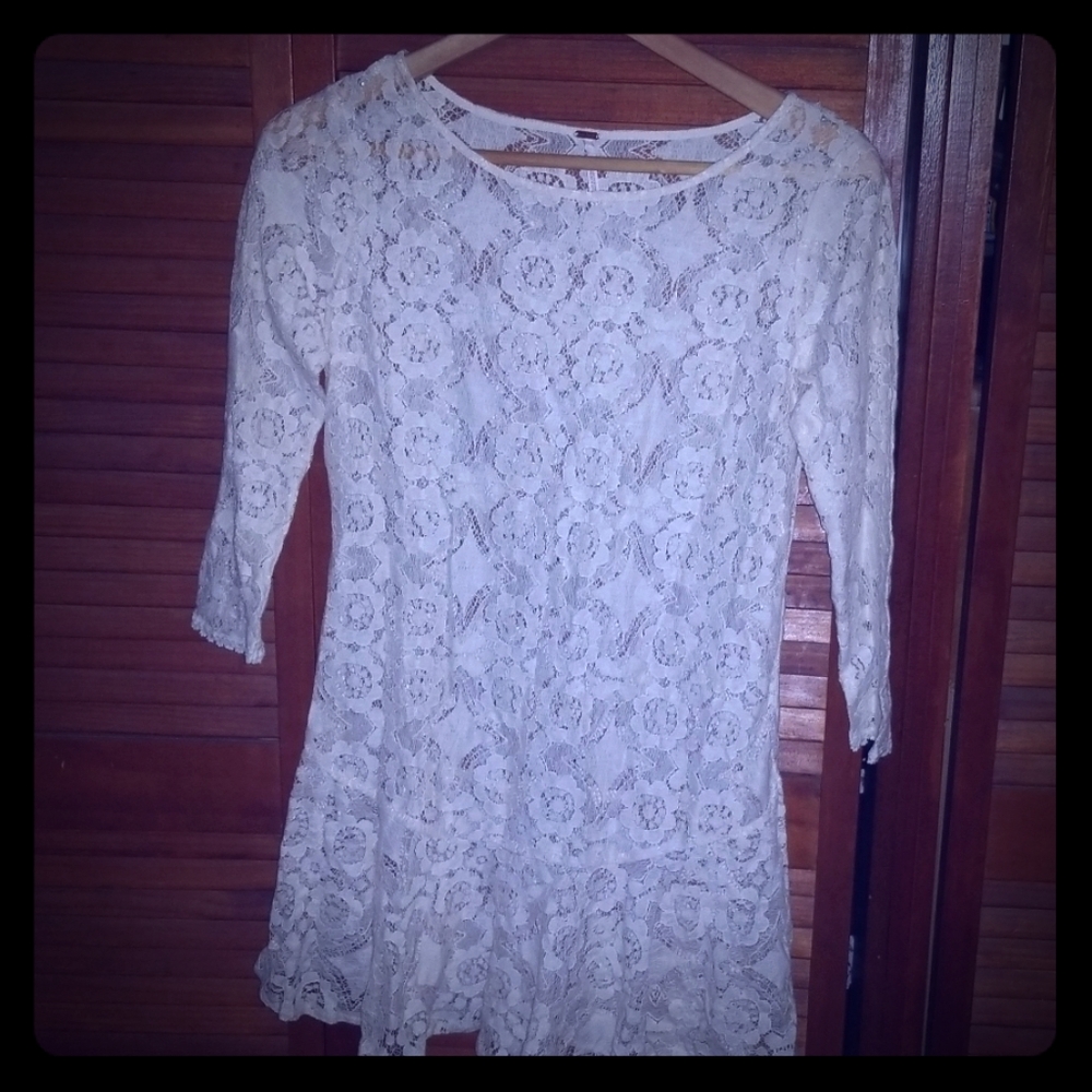 Free people lace slip.